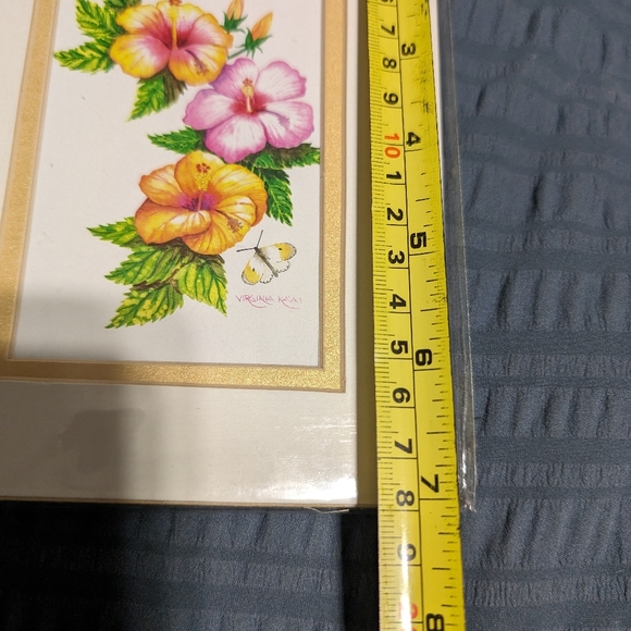 Virginia Ka'ai signed art card "Hibiscus Medley" 5"x7" - Picture 5 of 5